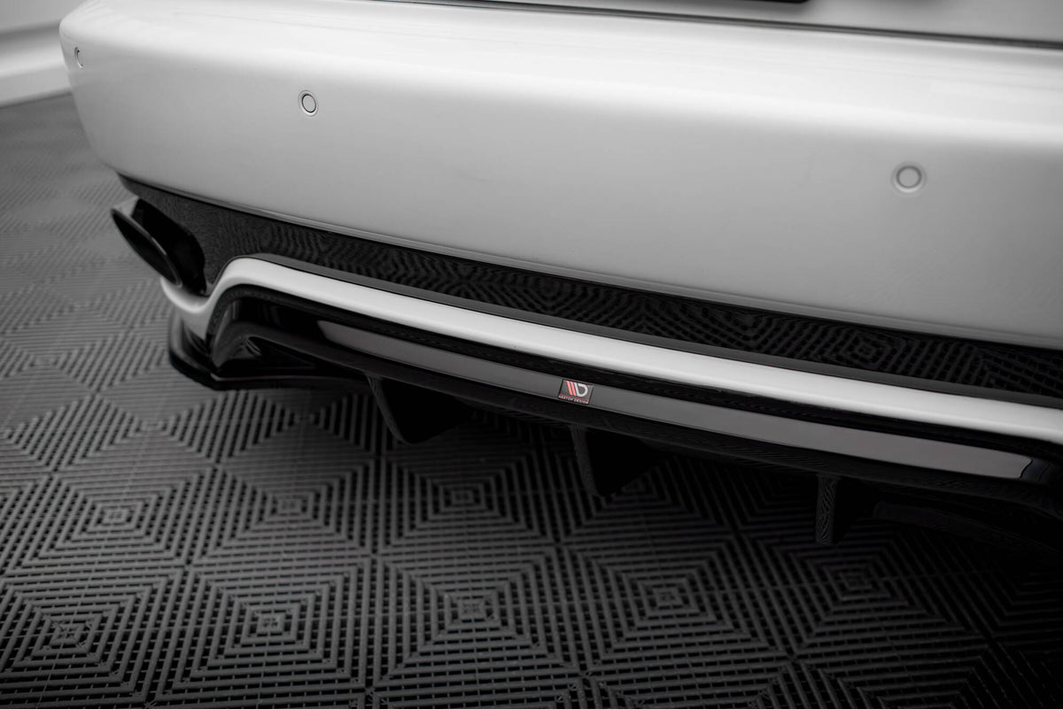Diffusor Heck Ansatz passend für Maserati Granturismo Mk1 schwarz Hochglanz – Ansicht 3