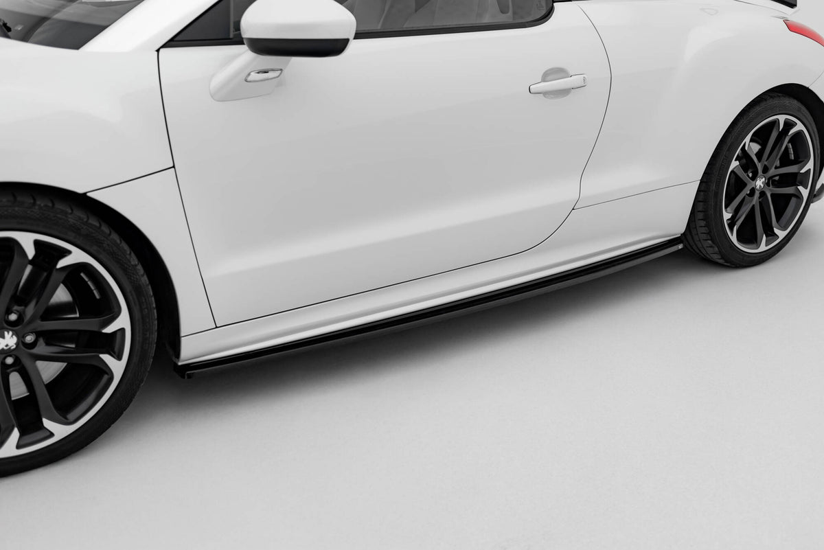 Street+ Seitenschweller Leisten passend für Peugeot RCZ Mk1 / Mk1 Facelift schwarz Hochglanz – Ansicht 3