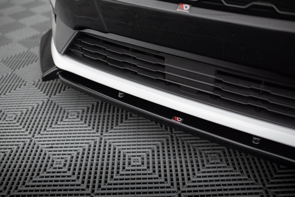 Street+ Spoilerlippe Front Ansatz V.7 passend für Ford Fiesta Mk8 ST / ST-Line schwarz Hochglanz – Ansicht 3