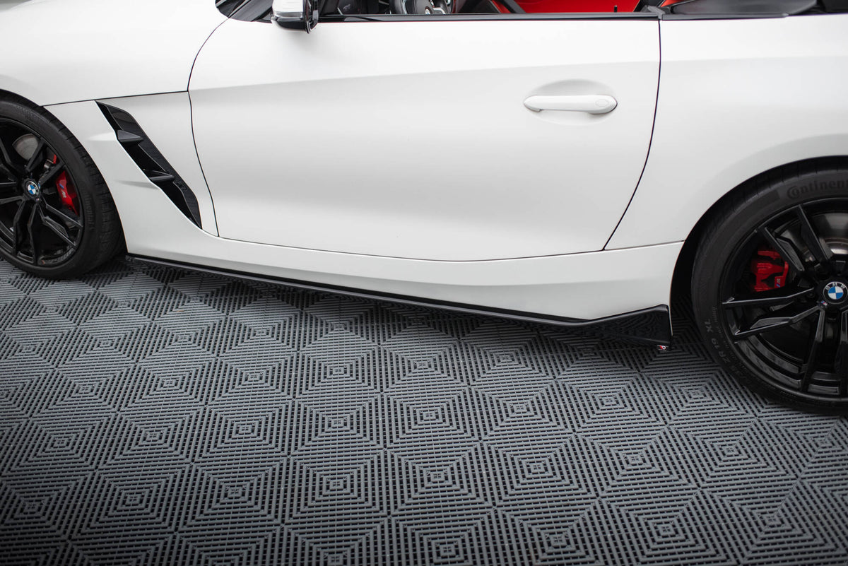 Street+ Seitenschweller Leisten passend für BMW Z4 M40i / M-Paket G29 Facelift schwarz Hochglanz – Ansicht 1