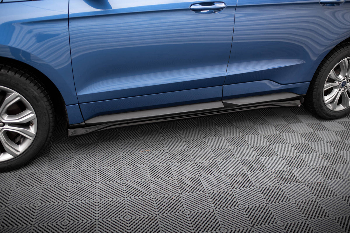 Street+ Seitenschweller Leisten passend für Ford Edge ST Mk2 Facelift schwarz Hochglanz – Ansicht 7