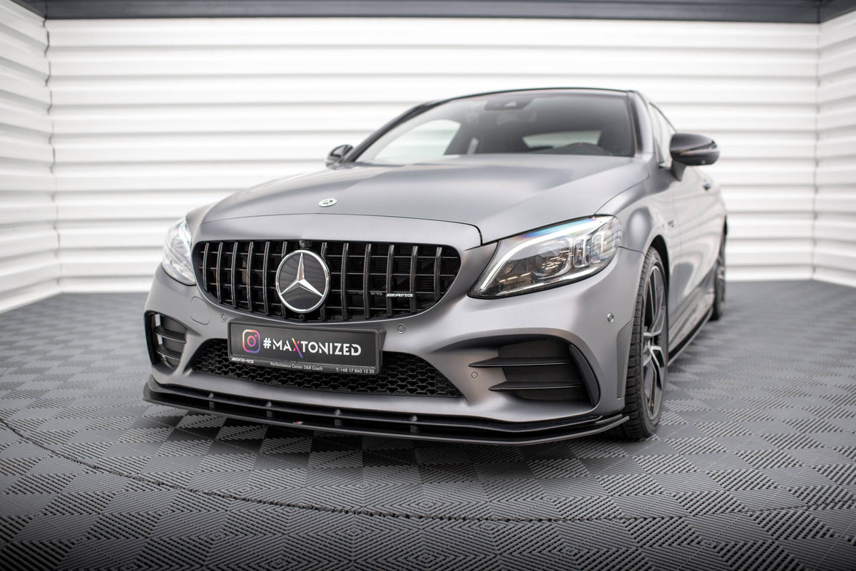 Street Pro Street+ Spoilerlippe Front Ansatz passend für Mercedes-AMG C43 Coupe / Cabrio C205  Facelift / A205 Facelift – Ansicht 4