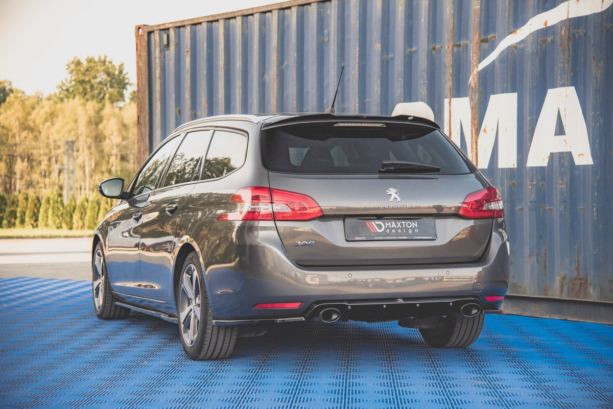 Diffusor Heck Ansatz + Endrohre für Peugeot 308 SW Mk2 – Ansicht 5