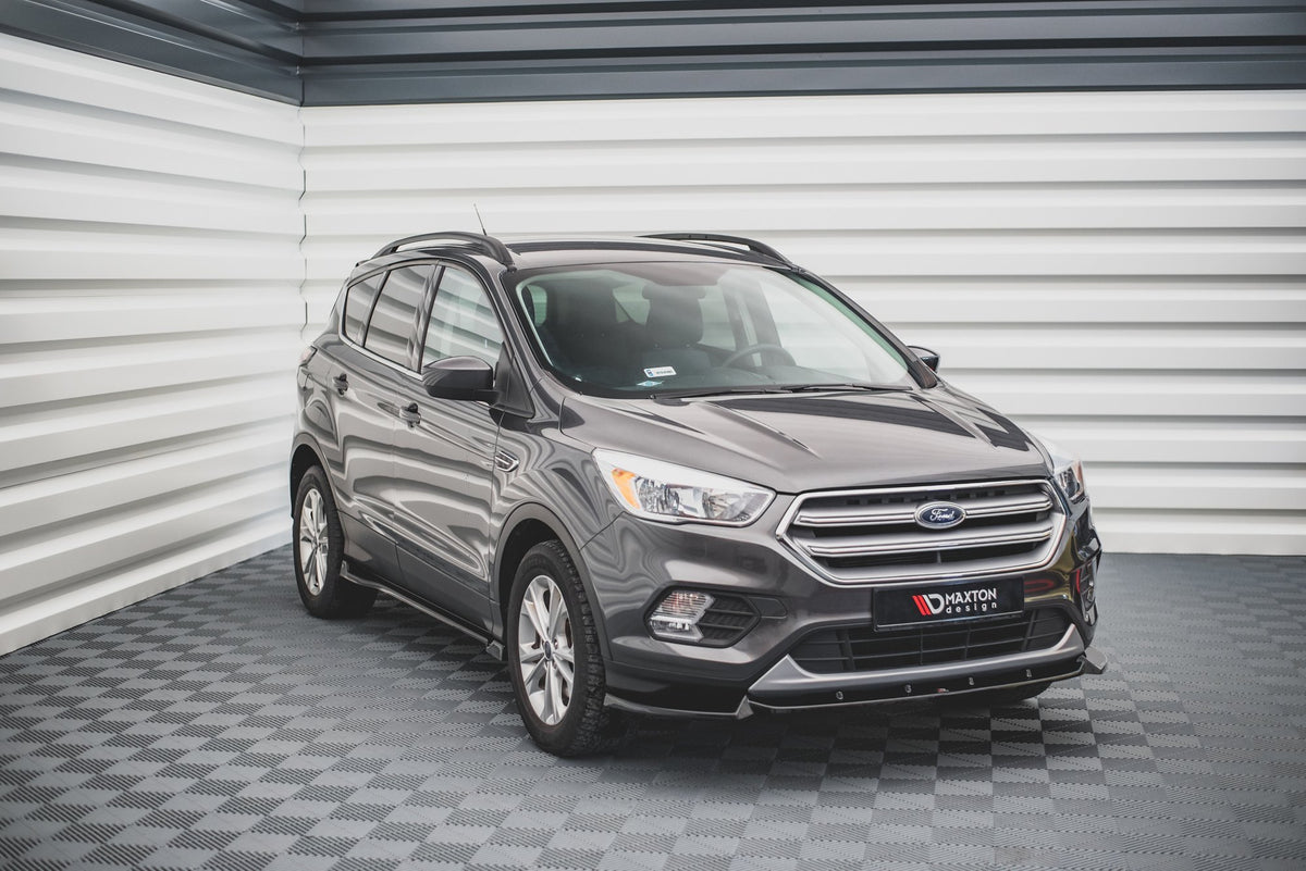 Street+ Spoilerlippe Front Ansatz passend für Ford Escape Mk3 schwarz Hochglanz – Ansicht 1