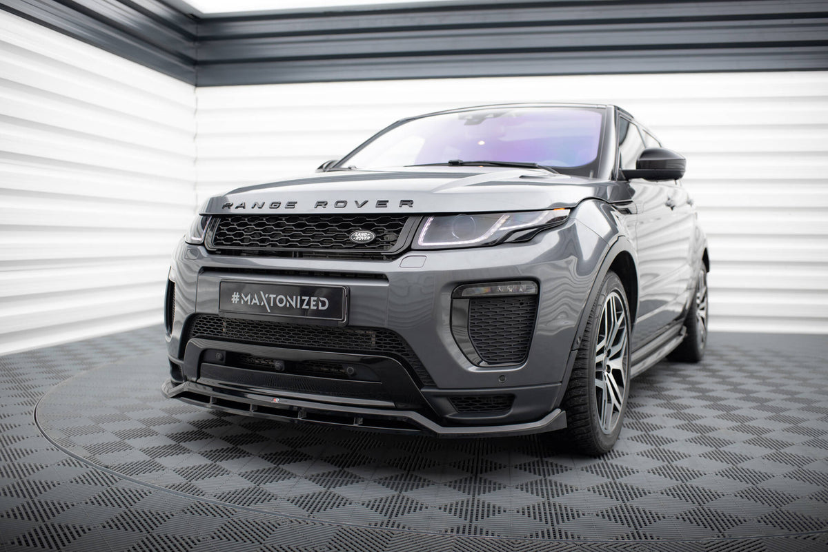 Street+ Spoilerlippe Front Ansatz passend für Land Rover Range Rover Evoque HSE Dynamic Mk1 Facelift schwarz Hochglanz – Ansicht 4