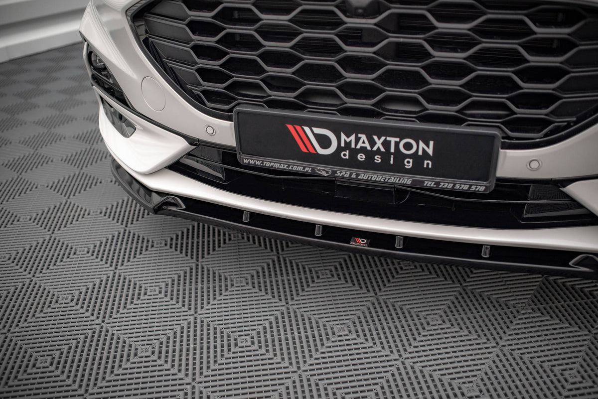Street+ Spoilerlippe Front Ansatz passend für Ford Kuga ST-Line Mk3 schwarz Hochglanz – Ansicht 3