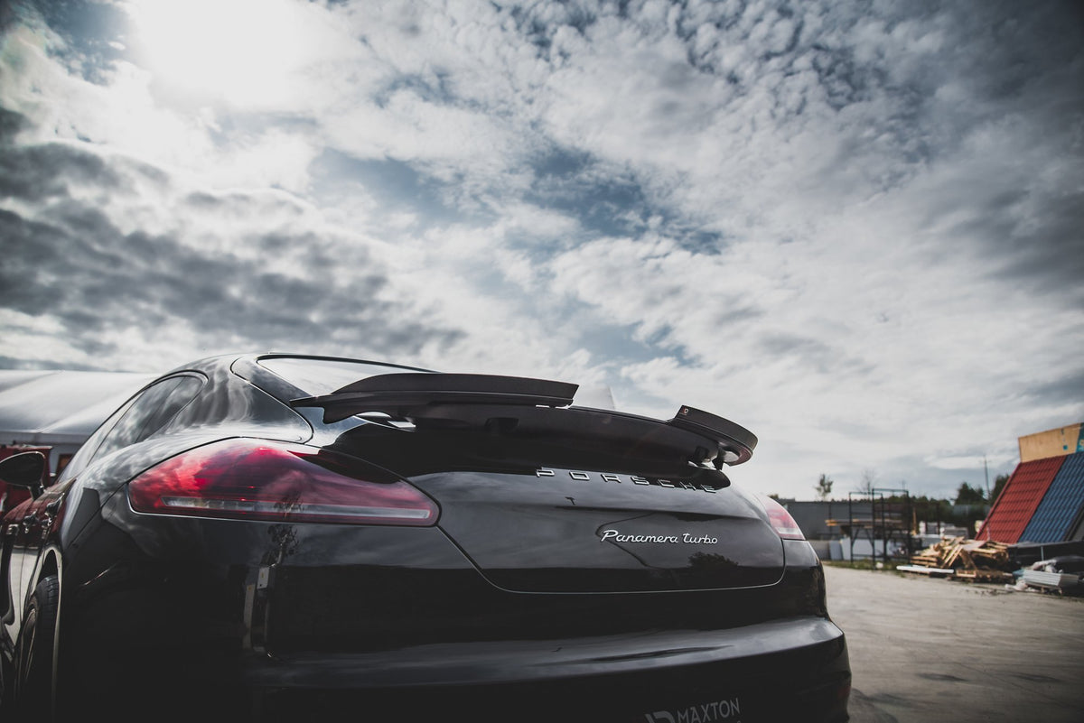 Heckspoiler Lippe Porsche Panamera Turbo 970 Facelift schwarz Hochglanz – Ansicht 3