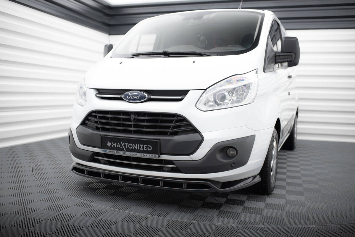 Street+ Spoilerlippe Front Ansatz passend für Ford Transit Custom Mk1 schwarz Hochglanz – Ansicht 3