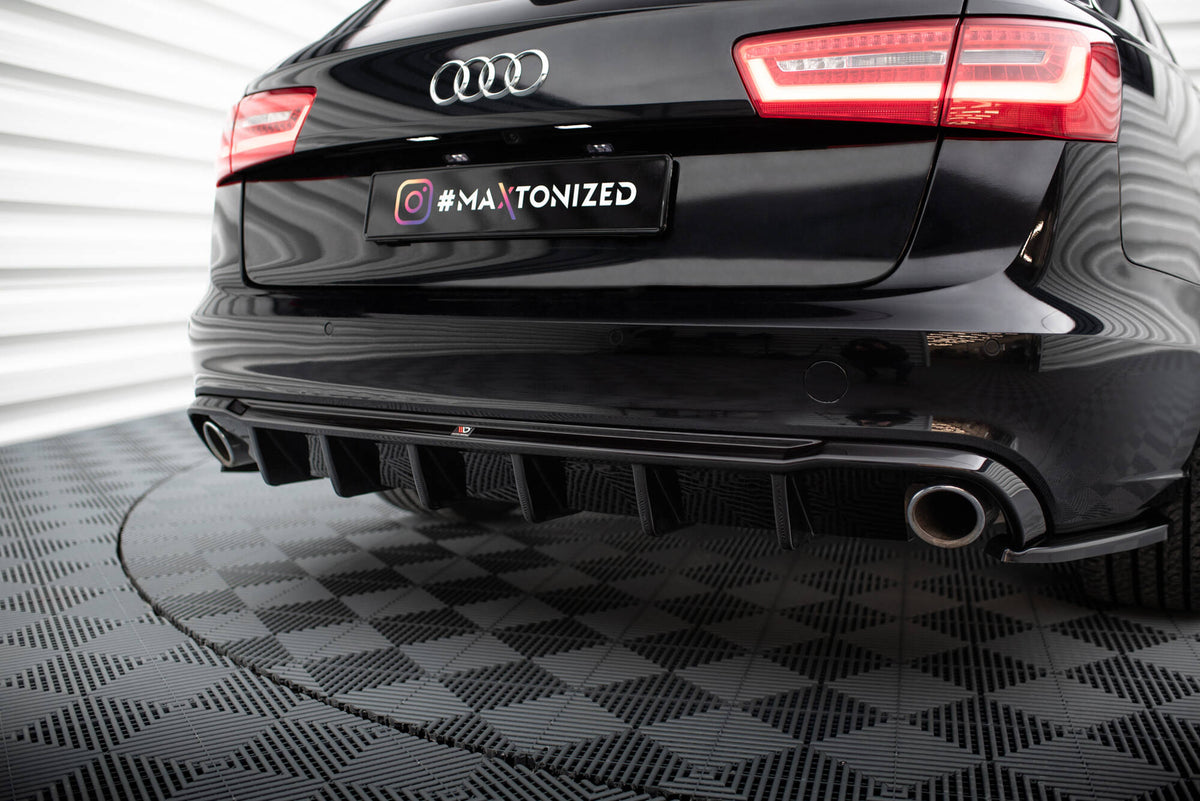 Diffusor Heck Ansatz passend für Audi A6 Limousine / Avant C7 – Ansicht 3