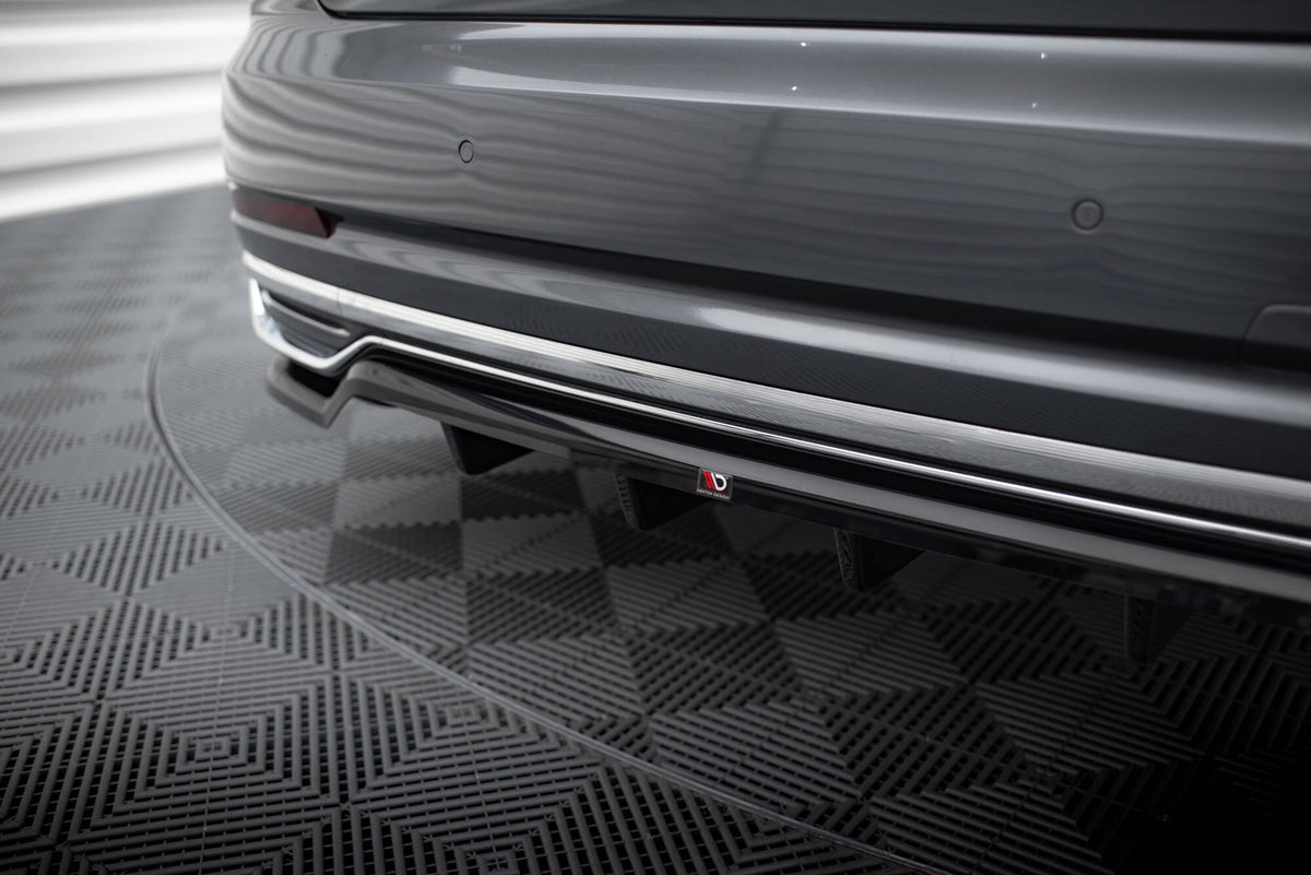 Street+ Mittlerer Diffusor RACE passend für Audi A8 D5 schwarz Hochglanz – Ansicht 3