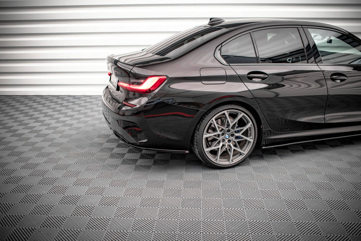 Heck Ansatz Flaps Diffusor V.4 passend für BMW M340i G20 / G21 schwarz Hochglanz – Ansicht 3