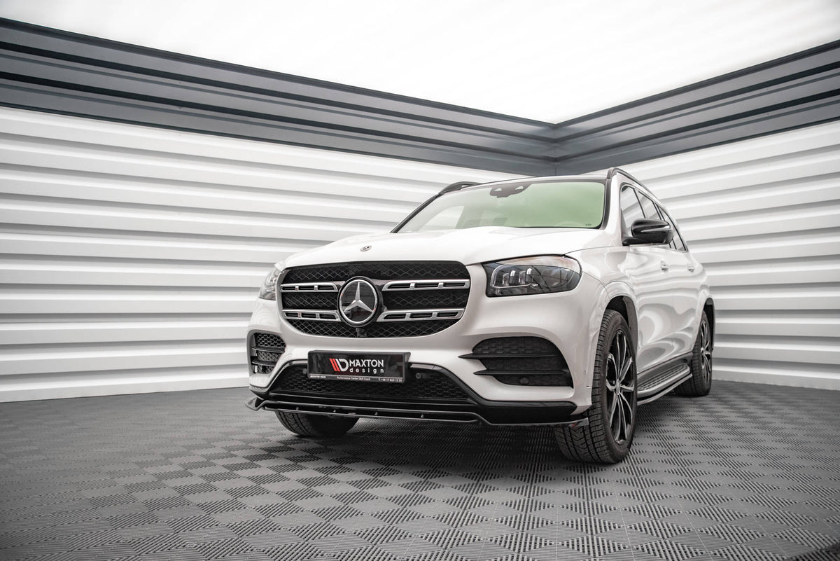 Street+ Spoilerlippe Front Ansatz V.1 passend für Mercedes-Benz GLS AMG-Line X167 schwarz Hochglanz – Ansicht 4
