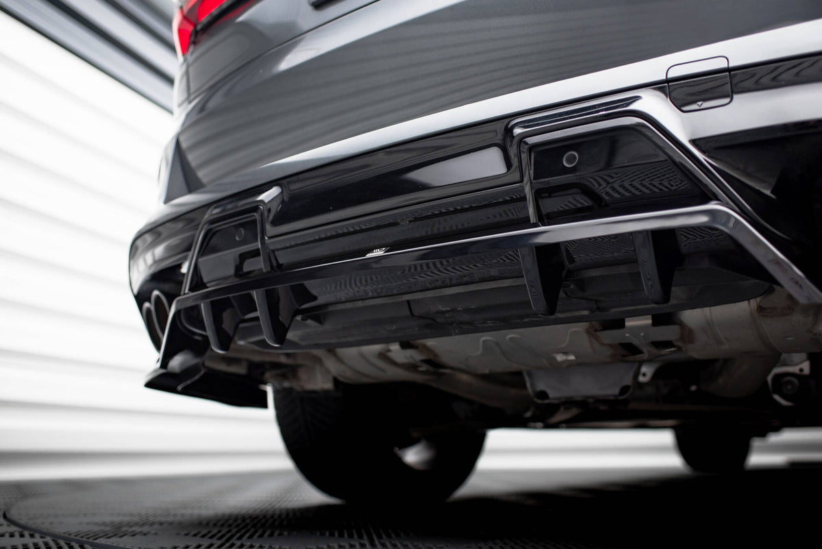 Street+ Mittlerer Diffusor RACE passend für BMW X5 M F95 / F95 Facelift  schwarz Hochglanz – Ansicht 5