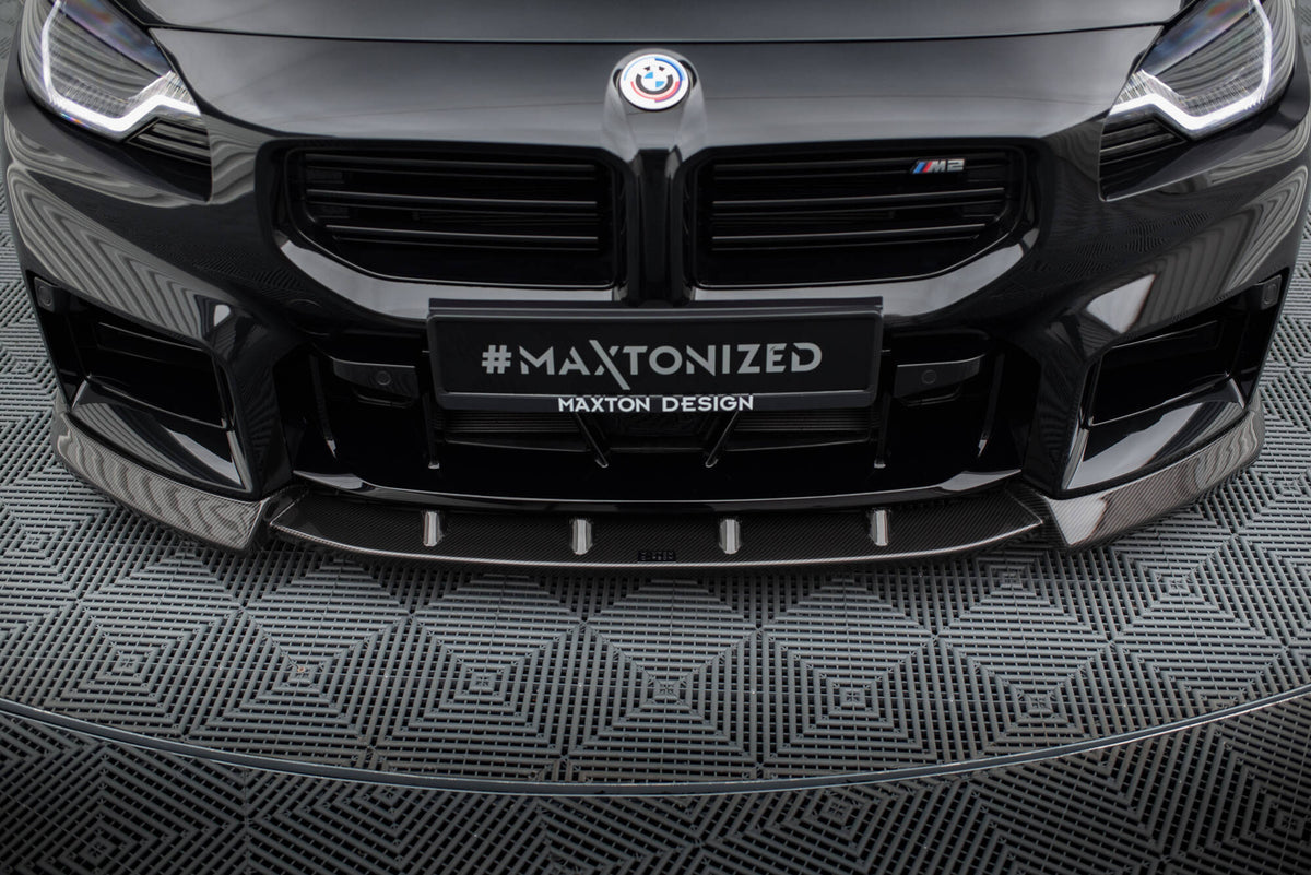 Prepreg Carbon Fiber Street+ Spoilerlippe Front Ansatz V.2 passend für BMW M2 G87 – Ansicht 3
