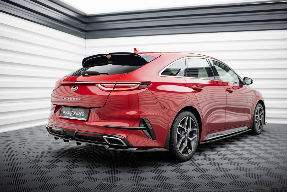 Street+ Mittlerer Diffusor RACE passend für Kia ProCeed GT-Line Mk1 schwarz Hochglanz – Ansicht 6
