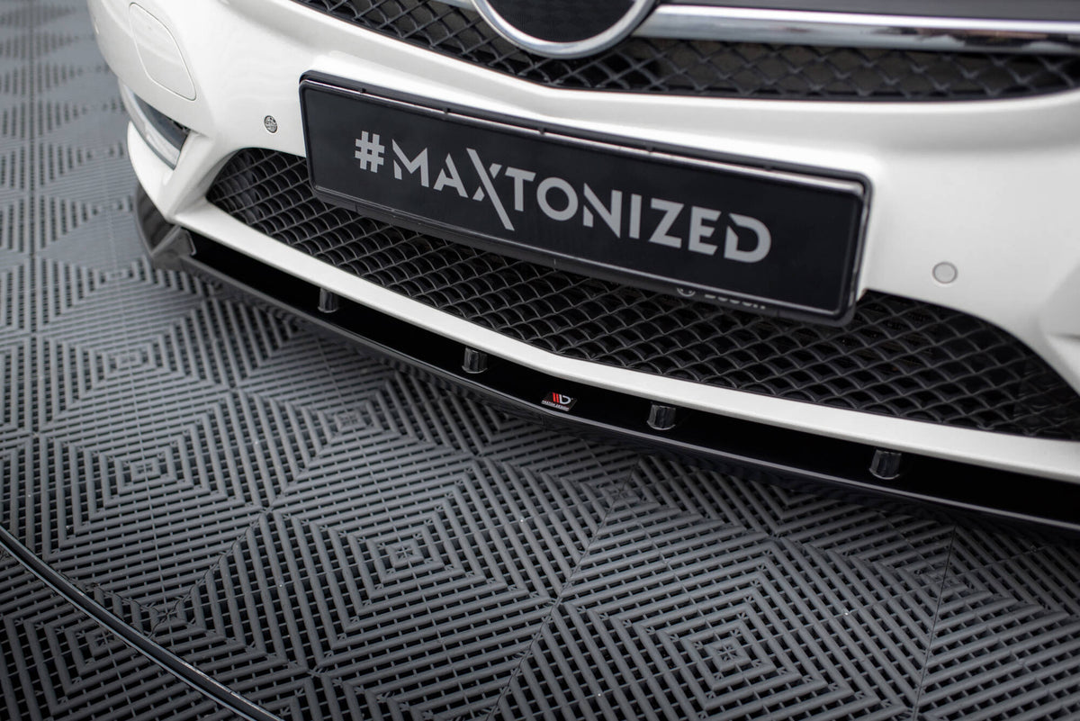 Street+ Spoilerlippe Front Ansatz passend für Mercedes-Benz B W246 schwarz Hochglanz – Ansicht 4