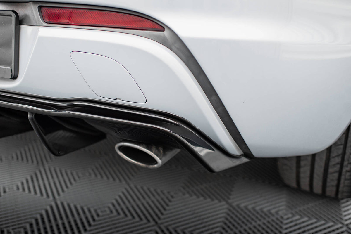 Diffusor Heck Ansatz passend für Opel Astra GTC OPC-Line J (Einzelauspuff li. re.) schwarz Hochglanz – Ansicht 5