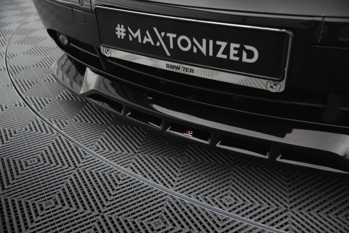 Street+ Spoilerlippe Front Ansatz passend für BMW 7 E65 schwarz Hochglanz – Ansicht 3