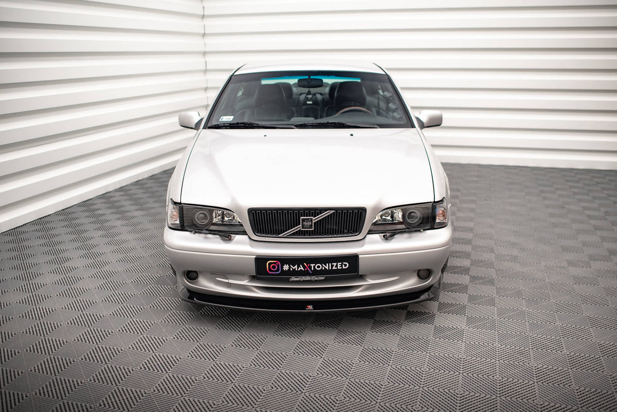 Street+ Spoilerlippe Front Ansatz V.1 passend für Volvo C70 Mk1 schwarz Hochglanz – Ansicht 1