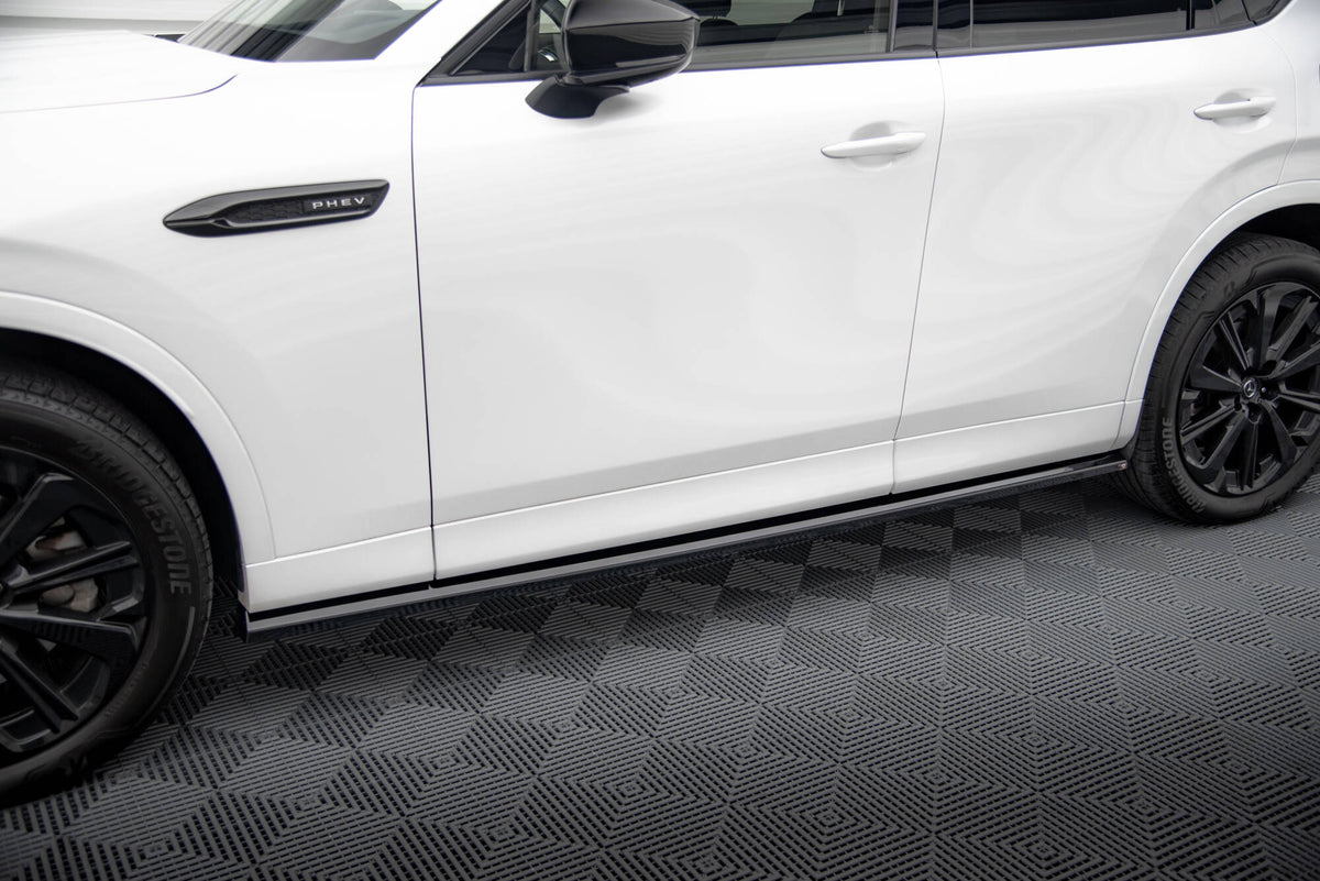 Street+ Seitenschweller Leisten passend für Mazda CX-60 Mk1 schwarz Hochglanz – Ansicht 3