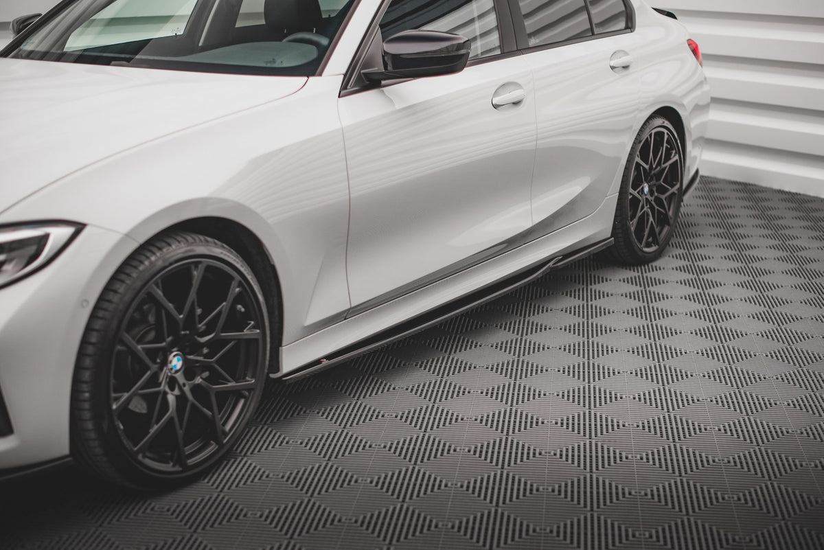 Street+ Seitenschweller Leisten passend für BMW 3er G20 / G21 schwarz Hochglanz – Ansicht 1