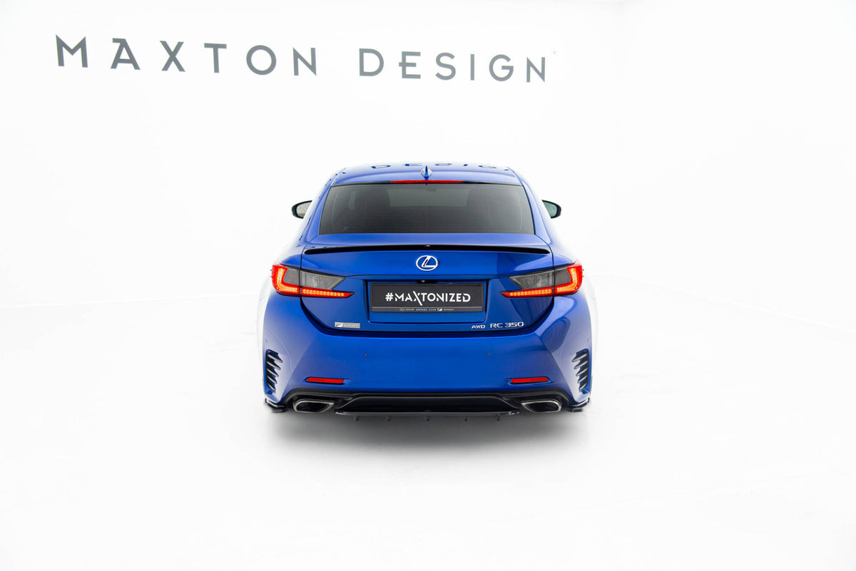 Street+ Mittlerer Diffusor RACE passend für Lexus Rc Mk1 schwarz Hochglanz – Ansicht 1