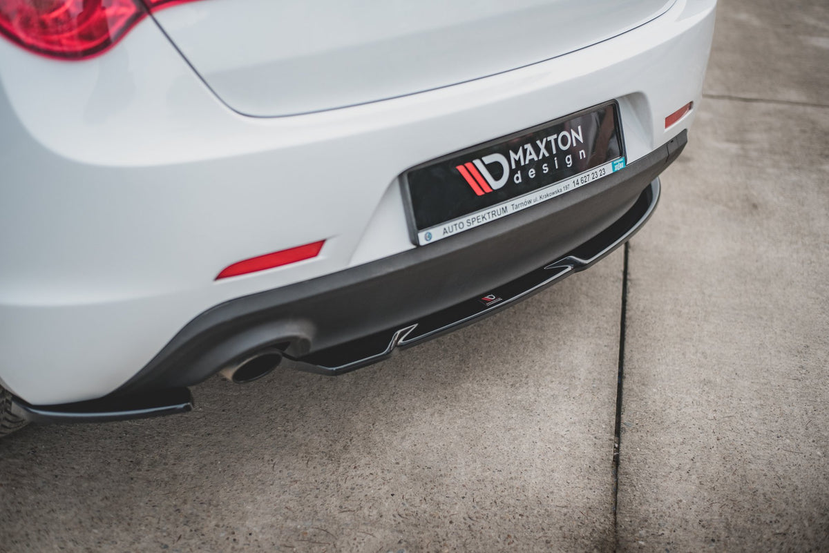 Heck Ansatz Flaps Diffusor V.1 passend für Alfa Romeo Giulietta  schwarz Hochglanz – Ansicht 5