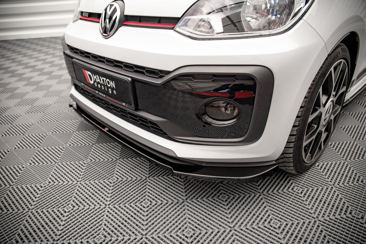 Street+ Spoilerlippe Front Ansatz passend für VW Up GTI schwarz Hochglanz – Ansicht 3