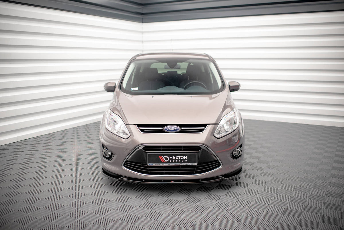 Street+ Spoilerlippe Front Ansatz passend für Ford C-Max Mk2 schwarz Hochglanz – Ansicht 1