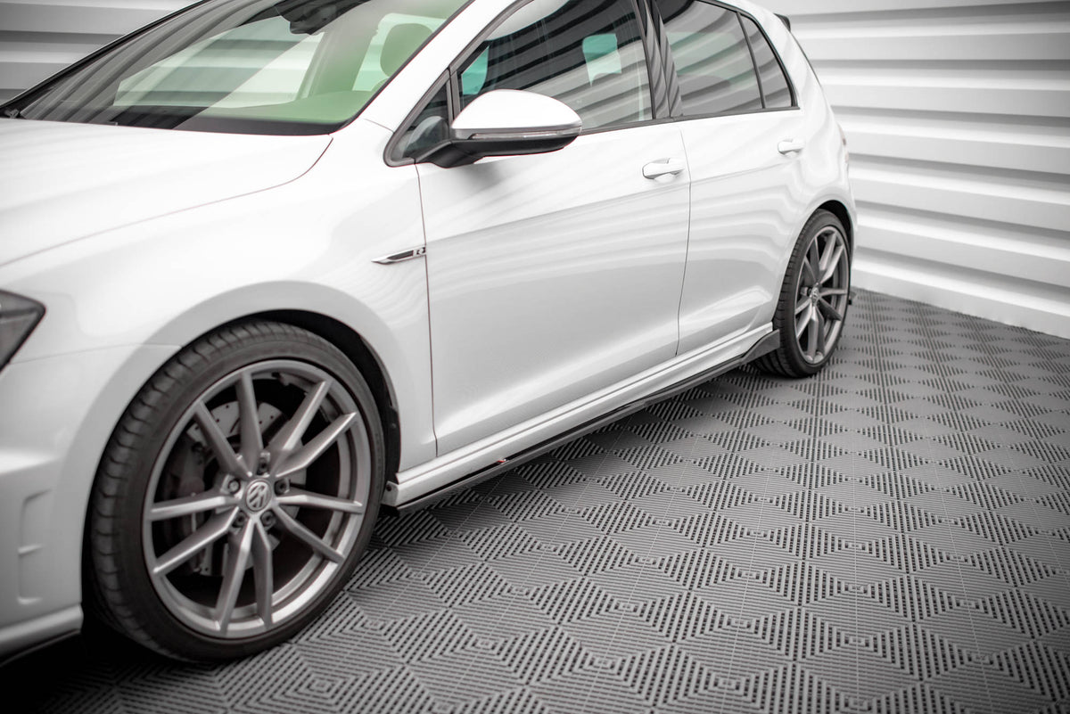 Street+ Seitenschweller Leisten V.2 passend für VW Golf R / R-Line Mk7 schwarz Hochglanz – Ansicht 4