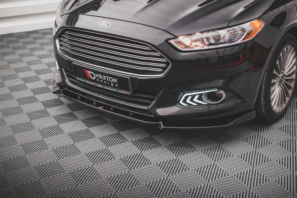 Street+ Spoilerlippe Front Ansatz passend für Ford Mondeo Mk5 schwarz Hochglanz – Ansicht 3