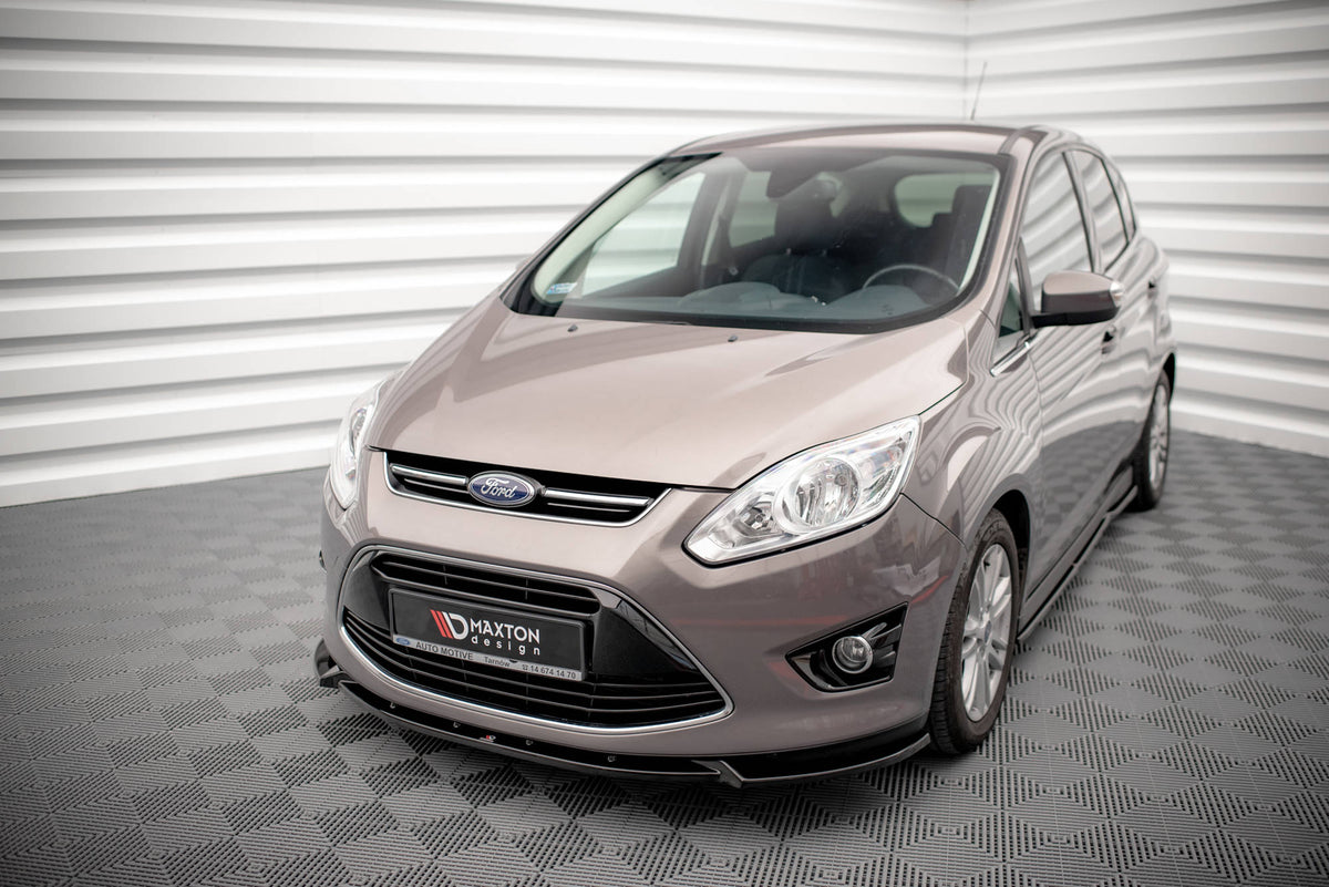 Street+ Spoilerlippe Front Ansatz passend für Ford C-Max Mk2 schwarz Hochglanz – Ansicht 4