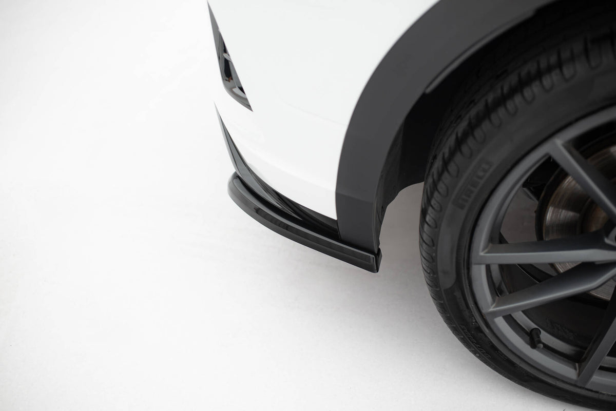 Heck Ansatz Flaps Diffusor passend für VW T-Roc R Mk1 schwarz Hochglanz – Ansicht 1