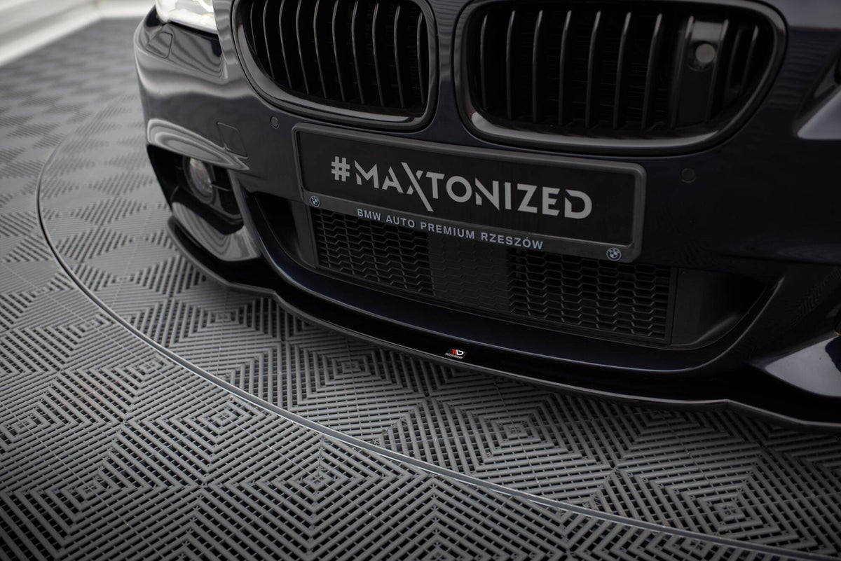 Street+ Spoilerlippe Front Ansatz V.2 passend für BMW 5er M-Paket F10/F11  schwarz Hochglanz – Ansicht 1