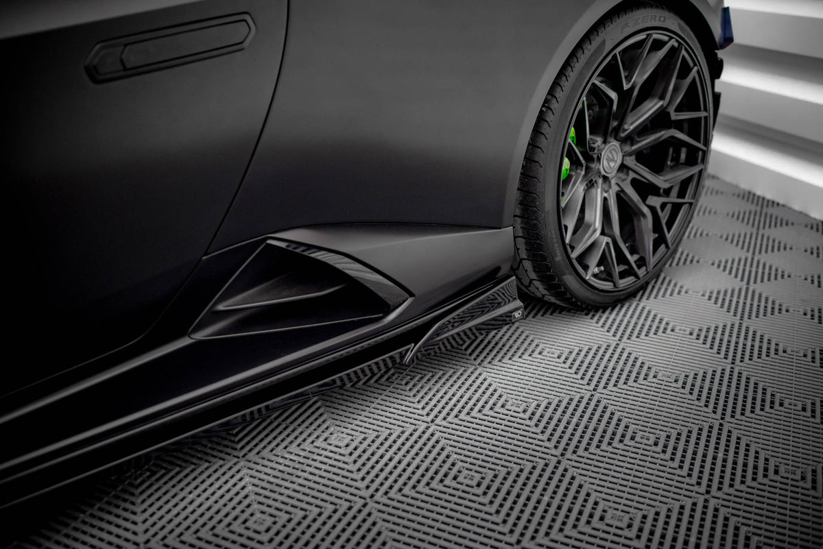 Street+ Seitenschweller Leisten passend für Lamborghini Huracan EVO schwarz Hochglanz – Ansicht 3