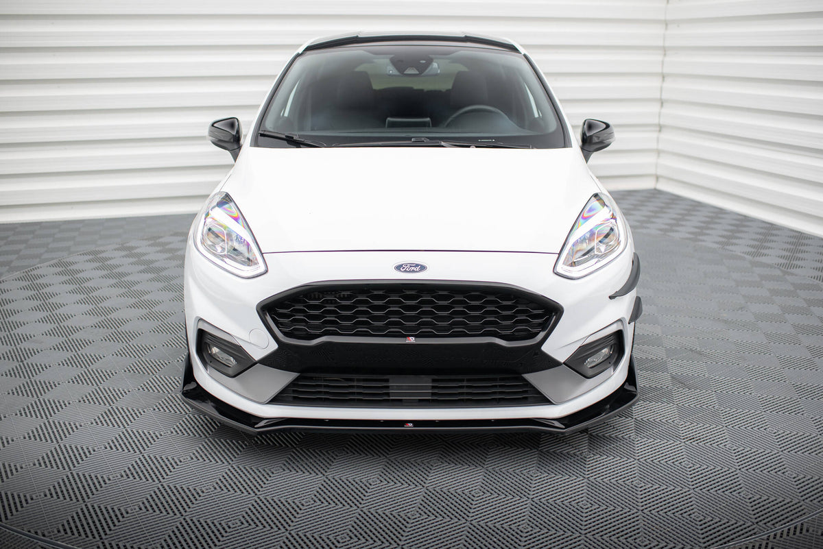 Street+ Spoilerlippe Front Ansatz V.4 + Flaps passend für Ford Fiesta ST / ST-Line – Ansicht 1