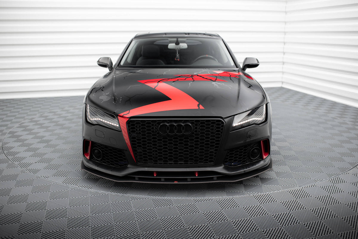 Street Pro Street+ Spoilerlippe Front Ansatz passend für Audi A7 RS7 Look C7 – Ansicht 1