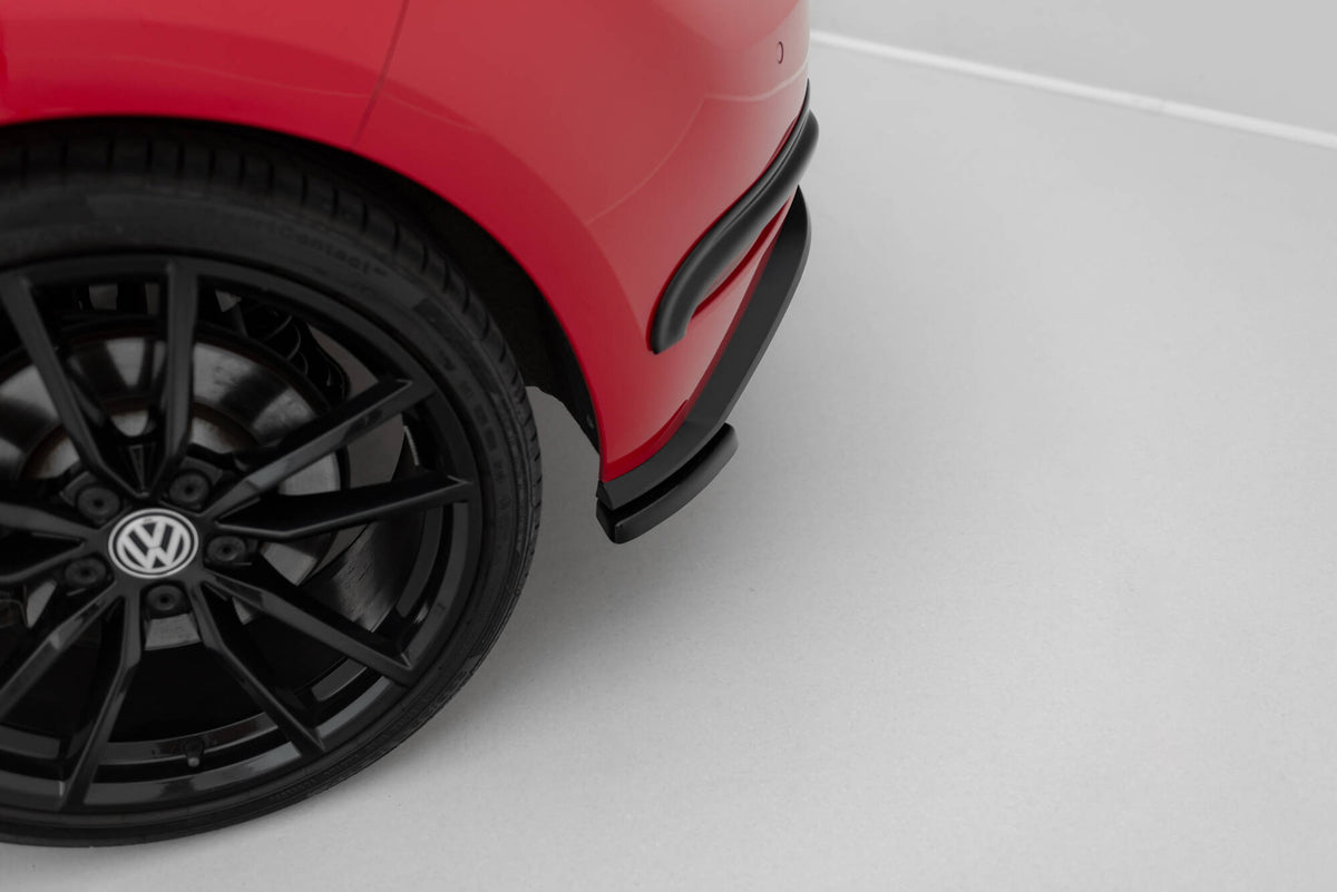 Heck Ansatz Flaps Diffusor passend für VW Golf Hatchback R / R-Line Mk7 Facelift schwarz Hochglanz – Ansicht 8