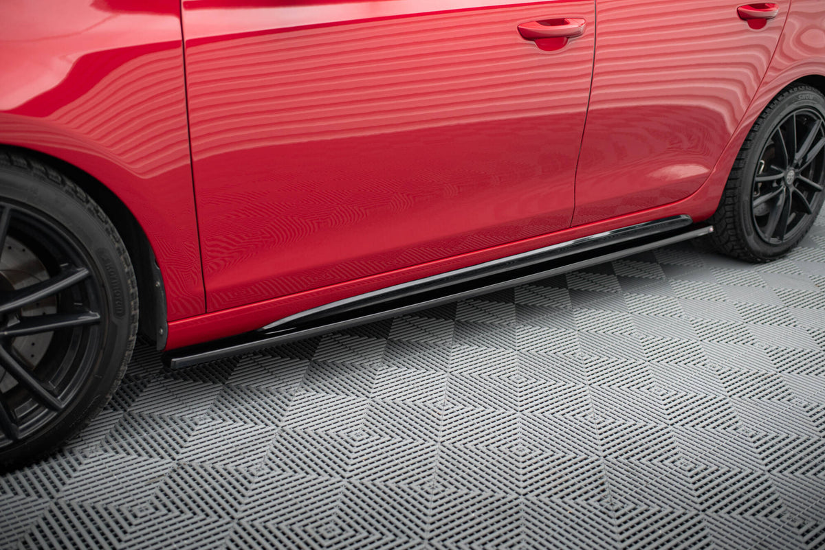 Street+ Seitenschweller Leisten passend für VW GOLF 6 GTI/ GTD schwarz Hochglanz – Ansicht 3