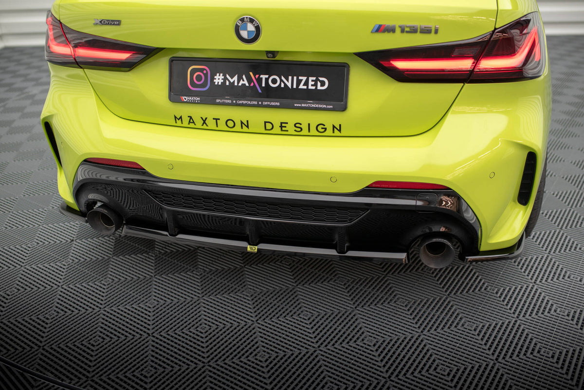 Heckansatz V.2 BMW M135i F40 schwarz Hochglanz – Ansicht 3