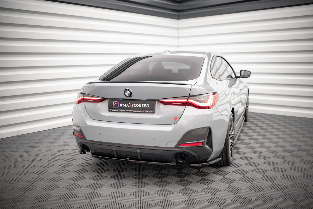 Heckansatz BMW 4er Gran Coupe M-Paket G26 schwarz Hochglanz – Ansicht 1