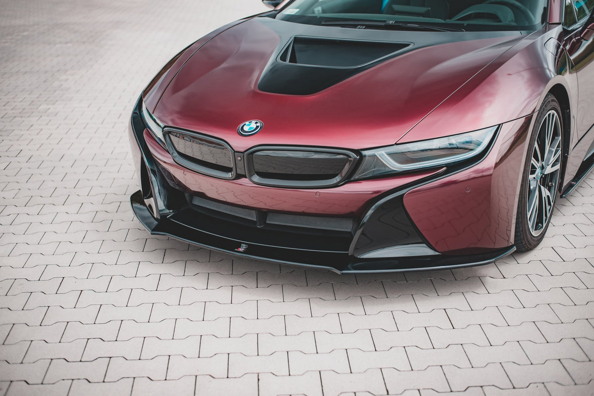 Street+ Spoilerlippe Front Ansatz passend für BMW i8 schwarz Hochglanz – Ansicht 3