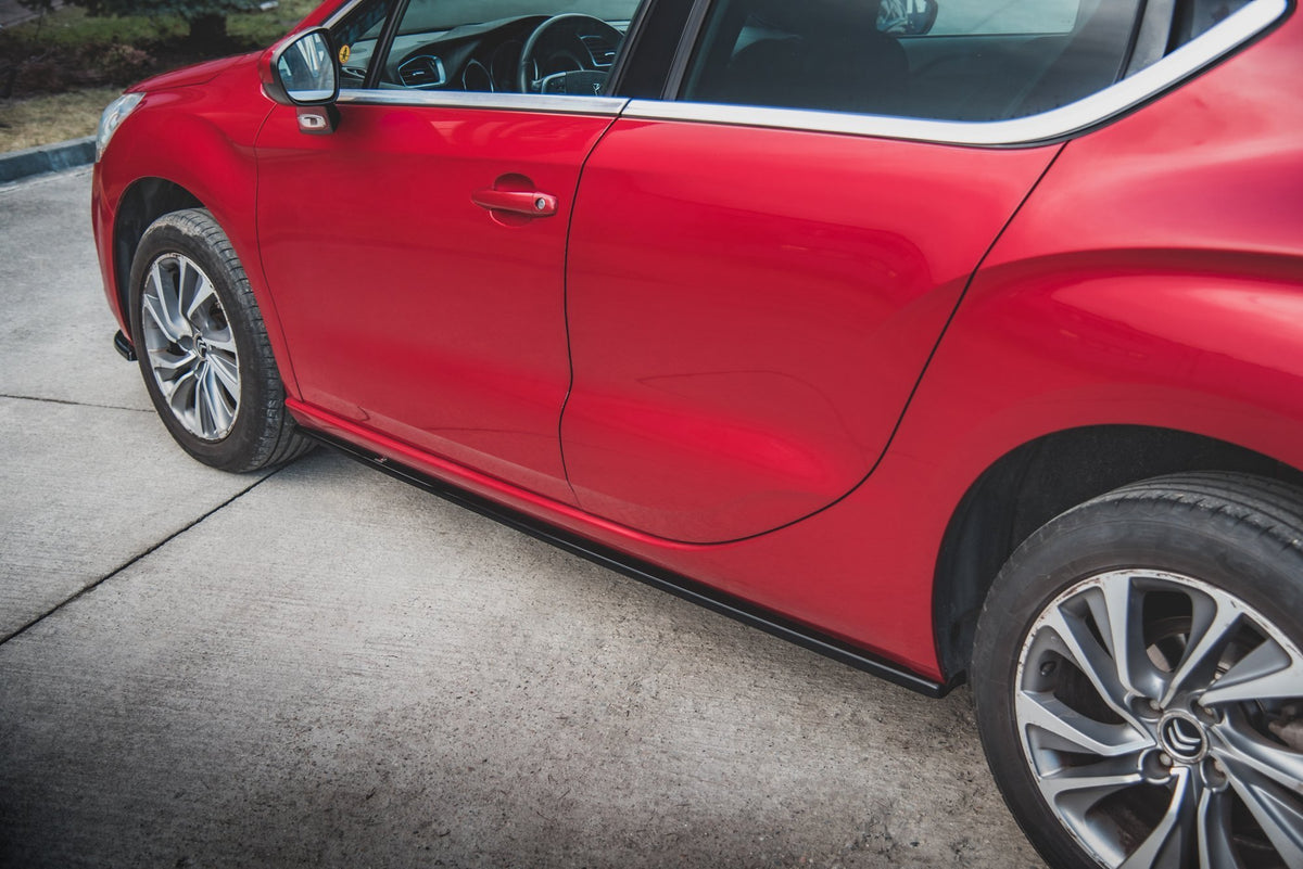 Street+ Seitenschweller Leisten passend für Citroen DS4 schwarz Hochglanz – Ansicht 4