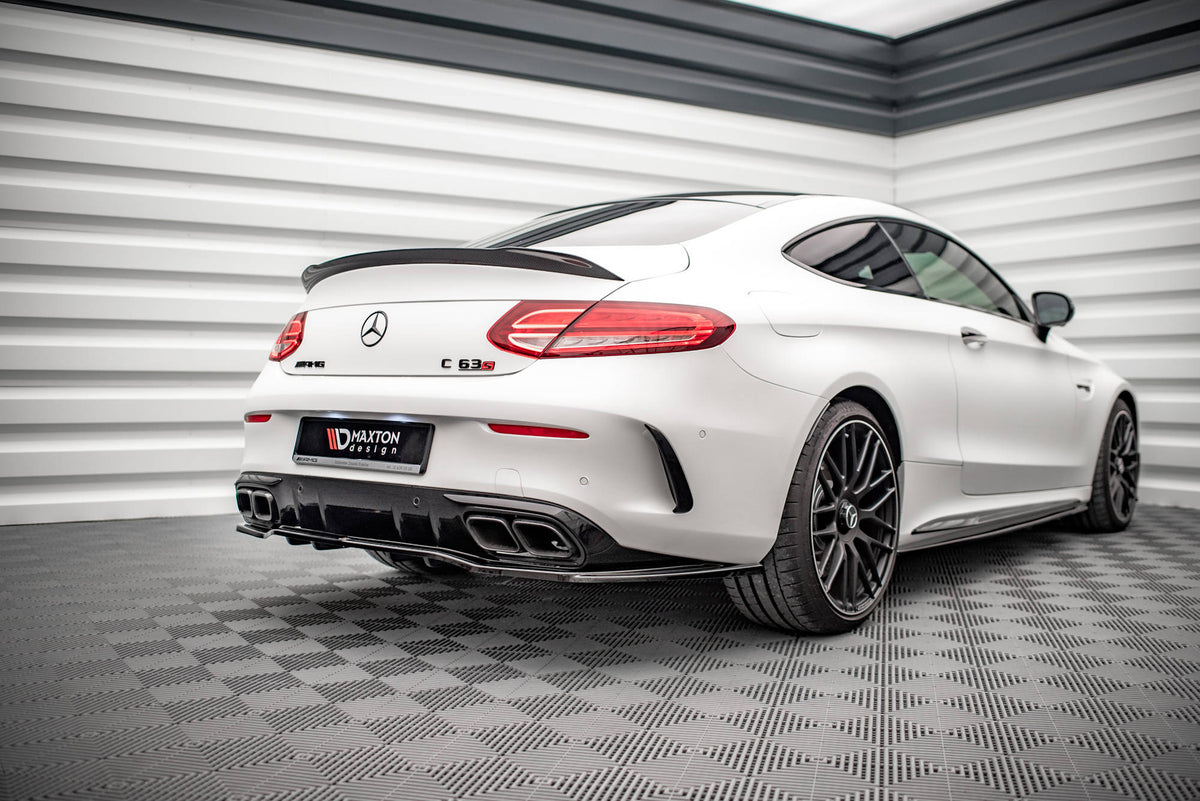 Street+ Mittlerer Diffusor RACE passend für Mercedes-AMG C 63 AMG Coupe AMG Aero Pack C205 Facelift schwarz Hochglanz – Ansicht 3