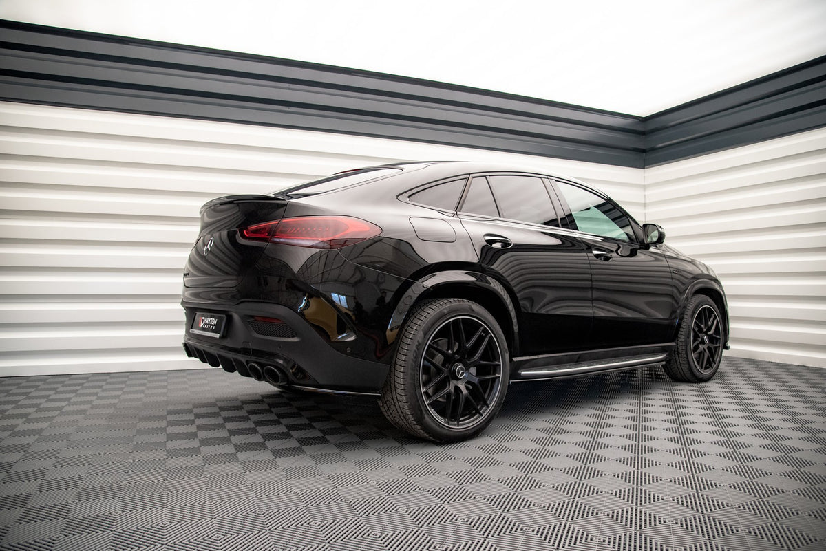 Street+ Seitenschweller Leisten passend für Mercedes-AMG / AMG-Line GLE Coupe  C167 / C167 Facelift schwarz Hochglanz – Ansicht 1