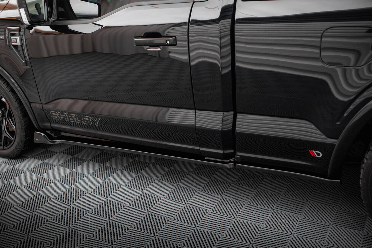 Street+ Seitenschweller Leisten passend für Shelby F150 Super Snake schwarz Hochglanz – Ansicht 4
