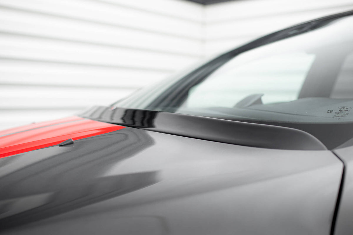 Verlangerung MotorHaube Ford Focus Mk3 / Mk3 FL / ST / RS schwarz Hochglanz – Ansicht 5