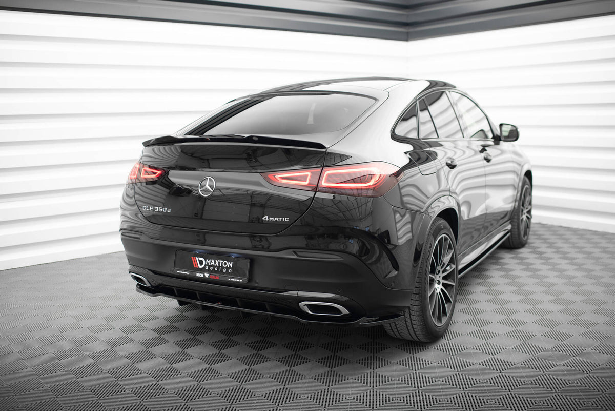 Street+ Mittlerer Diffusor RACE passend für V.1 Mercedes-Benz GLE Coupe AMG-Line C167 / C167 Facelift schwarz Hochglanz – Ansicht 3