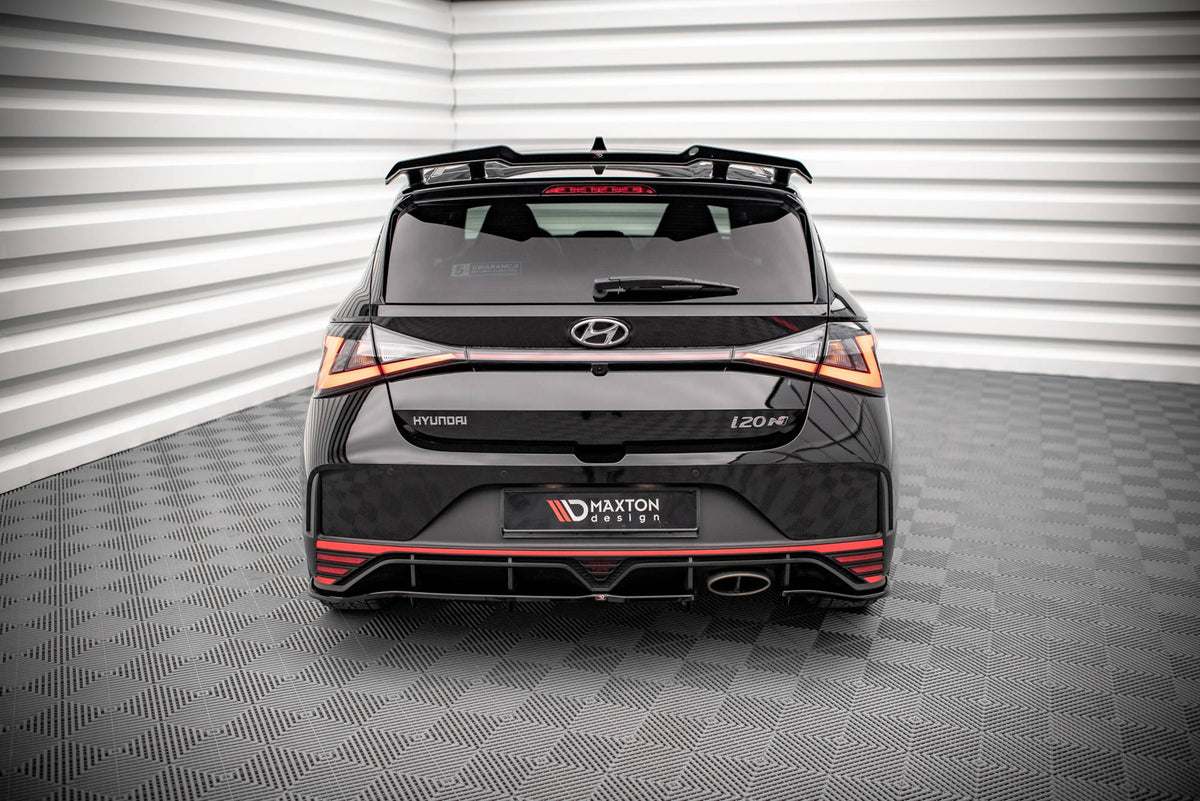 Street+ Mittlerer Diffusor RACE passend für Hyundai I20 N Mk3 schwarz Hochglanz – Ansicht 1
