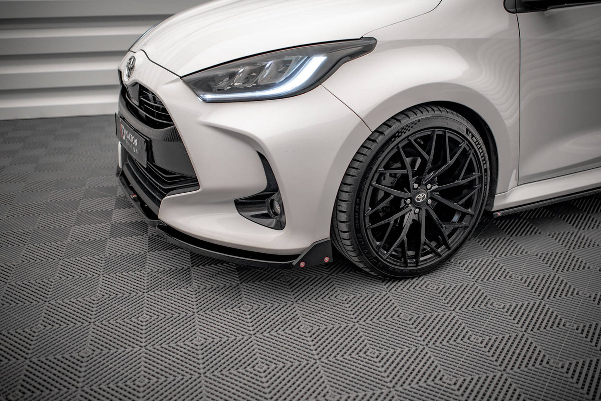 Street+ Spoilerlippe Front Ansatz V.1 + Flaps passend für Toyota Yaris Mk4 – Ansicht 5